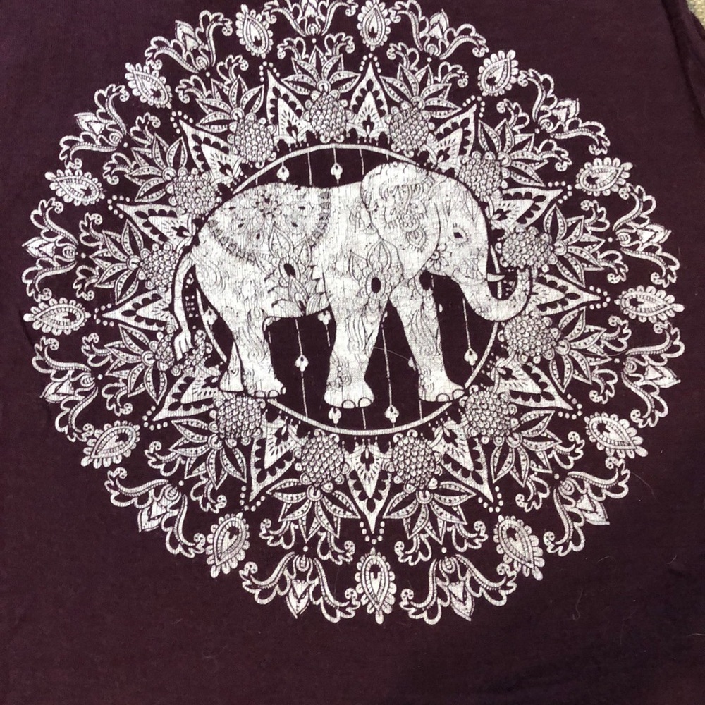 Elephant racer back tank top
